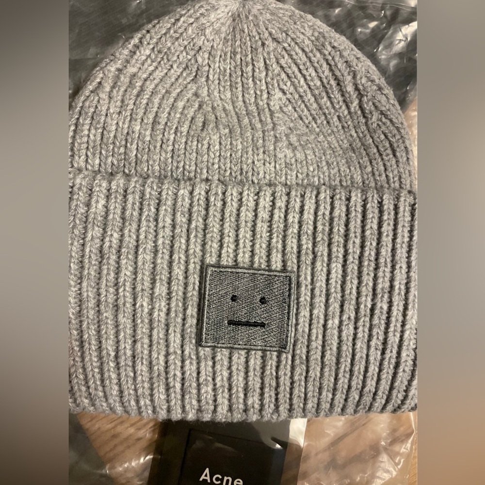 Acne studio ribbed hat